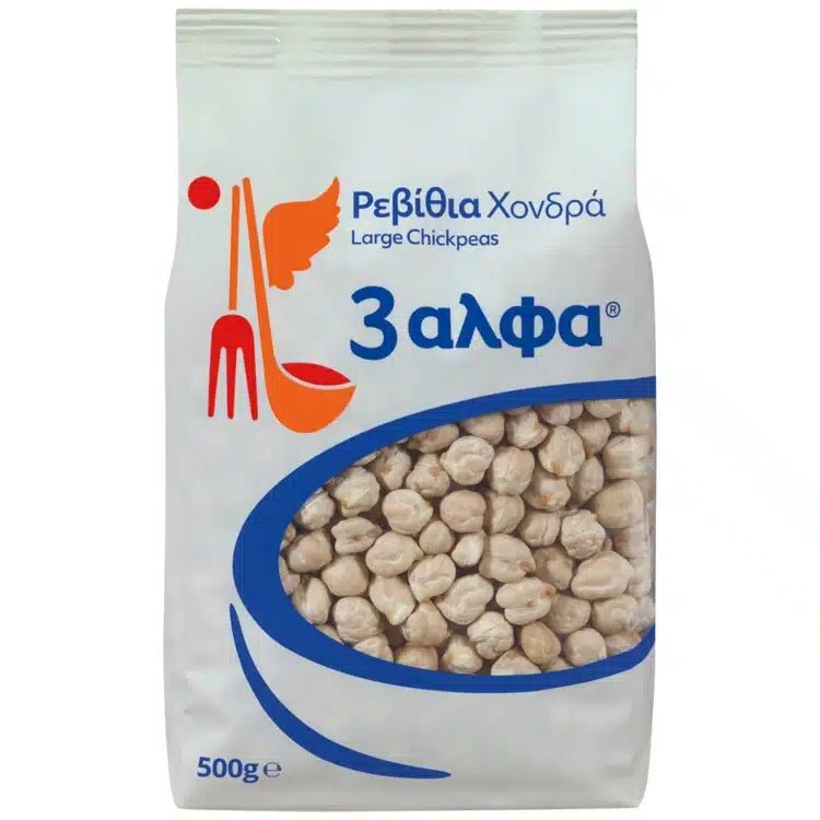 Kichererbsen groß (500g) 3 Alfa von 3 Alfa bei Araxxon - Hochwertiges griechisches Produkt. Kichererbsen groß (500g) 3 Alfa από 3 Alfa στο Araxxon - Αυθεντικό ελληνικό προϊόν.